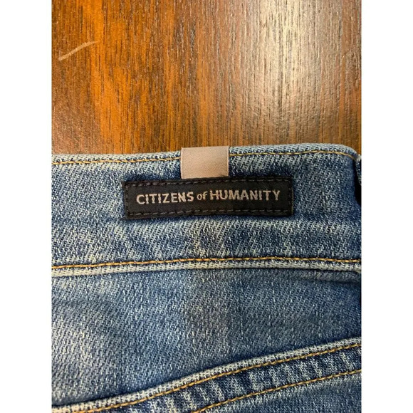 Citizens of Humanity Rocket High Ride Skinny Pearl Studded Blue Jeans Women’s 27 - Picture 11 of 12